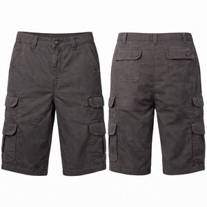 air walk Cargo Shorts BLACK MICRO STRIPE  MENS 36 BOARD SHORTS